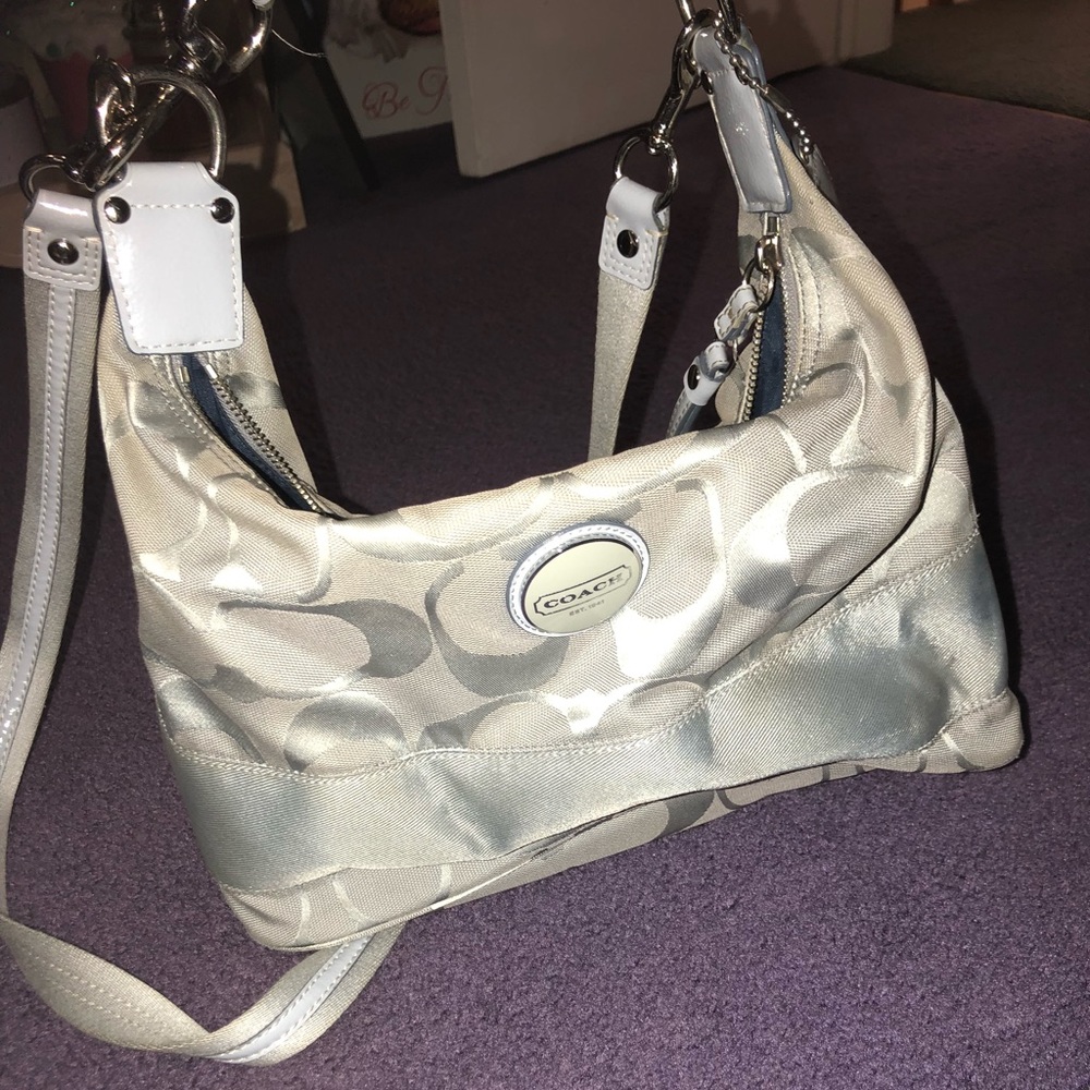 Silver Coach Purse